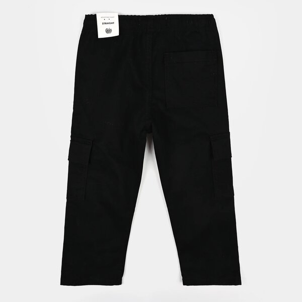 Boys Cotton Twill Pant Nature Land-Black