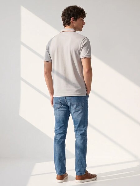 Fawn Textured Nylon Spandex Polo (POLO-1355)
