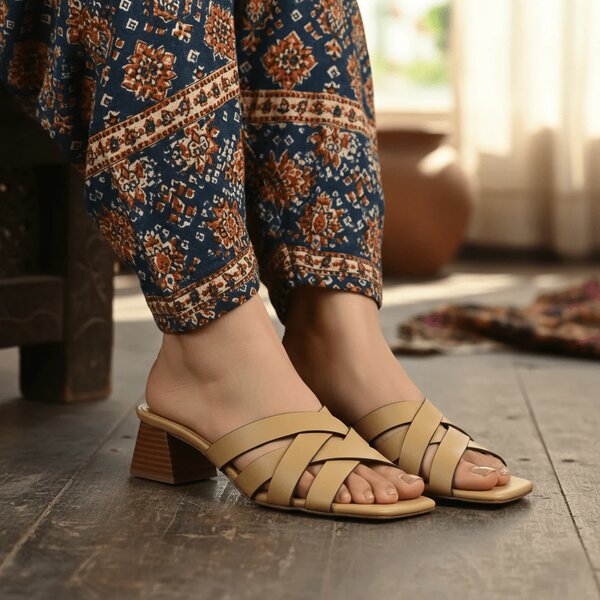 Imported Formal Block Heel - 98453S