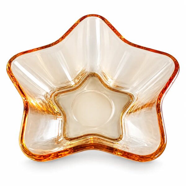 Glass Bowl Set – Amber (Set of 6)