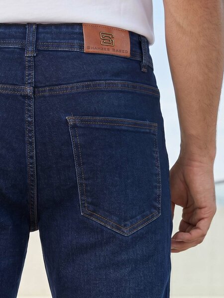 Dark Blue Straight Fit Jeans 56