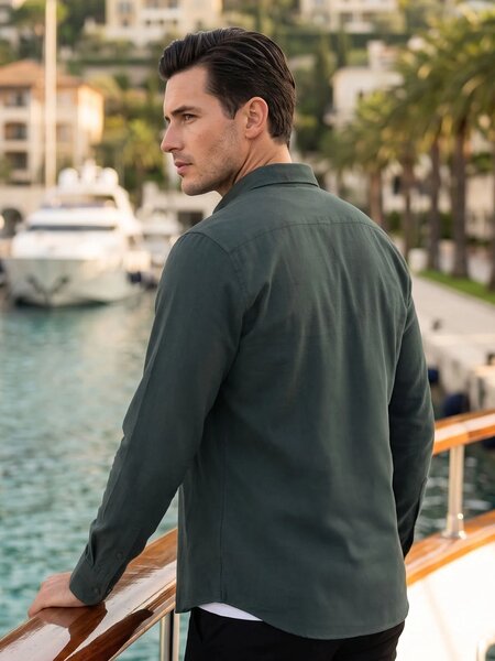 Dark Green Oxford Shirt (CSB-327)