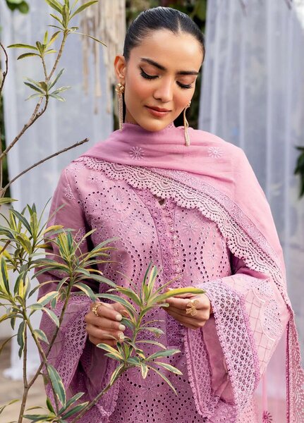Motifz Embroidered Lawn Suits Unstitched 3 Piece MT25LL 5321 Ciel - Summer Collection
