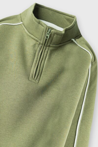 Boys Deep Olive Signature Fleece Co-ord Set