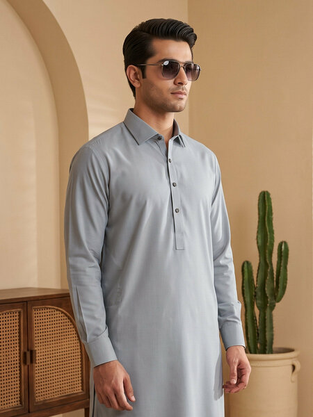Light Green Designer Shalwar Kameez (SK-775)