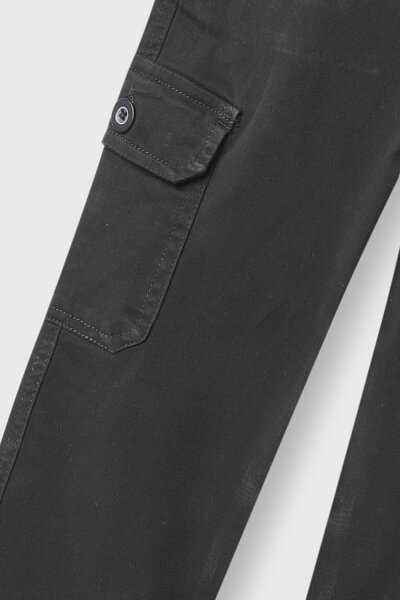 Boys Urban Mission Black Cargo Pants