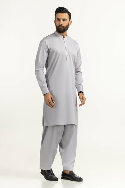 Regular Fit Embroidered Suits