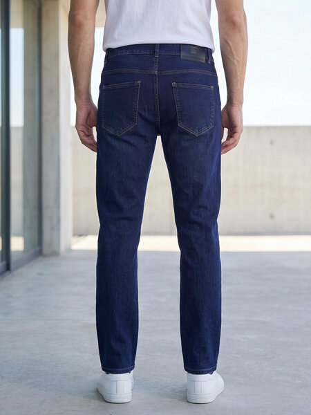 Dark Blue Straight Fit Jeans 59