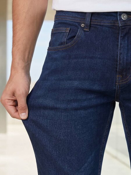 Mid Blue Straight Fit Jeans 56