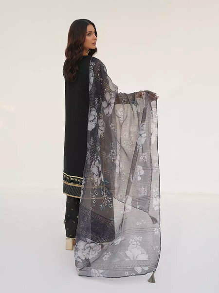 Salitex Unstitched Embroidered Cotton Net 3 Piece Suit SUNW7NO117 - Festive Collection