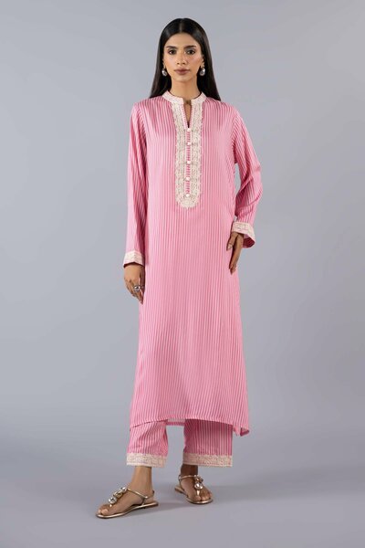 Stitched Embroidered Linen Shirt