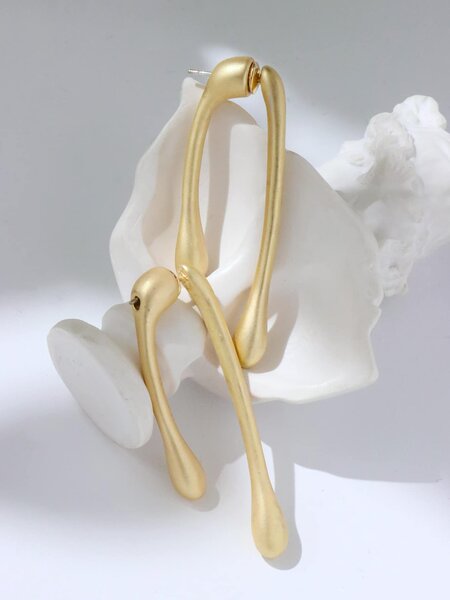 Shein - 2pcs Structured Stud Earrings