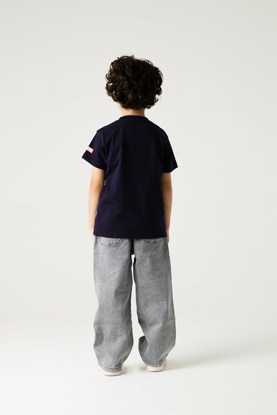 Boys Navy Spider Pocket Tee