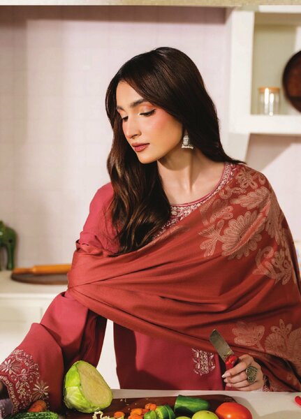 Onara by Humdum Unstitched Embroidered Khaddar 3 Piece Suit HD26UKO D-09 - Winter Collection
