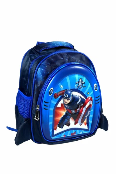 Kids Captain America School Bag - 15378B