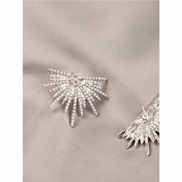 Shein - Rhinestone Decor Stud Earrings