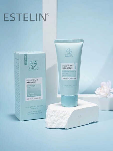 Estelin Glutathion+VitaminB3 Romantic Whitening Deodorant Dry Serum 60Ml