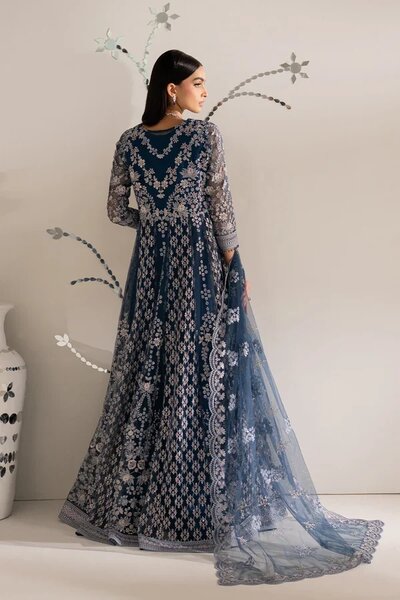 Shehnai by Lavish Premium Unstitched Embroidered Organza 3 Piece Suit LVP26USO SH-05 ZAREEN - Wedding Collection