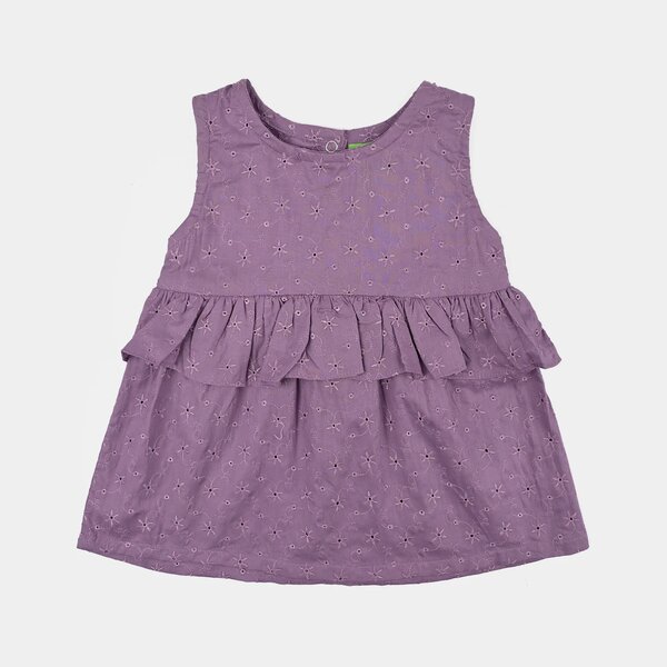 Infant Girls Chikankari 2Pc Suit- Lavender