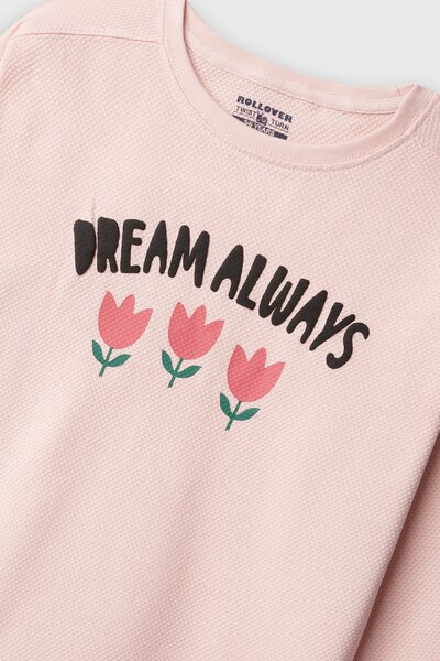 Girls Powder Pink Dreamy Co-ord Set