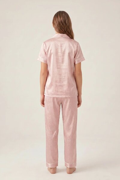 BLS - Be My Love Satin Pajama Set - Pink