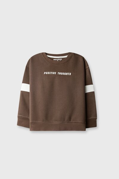 Girls Dark Cocoa Fleece Sweatshirt