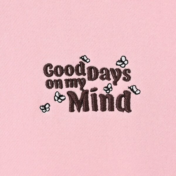 Girls Fleece Sweatshirt Good Days- Pink