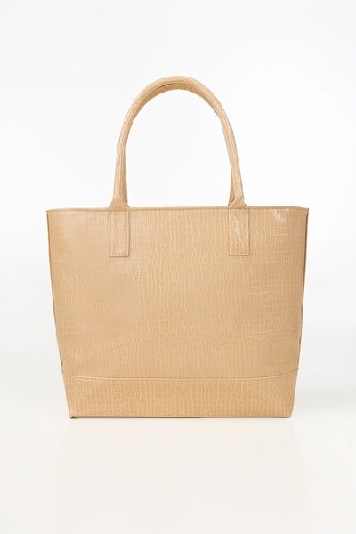 Beige Tote Bag