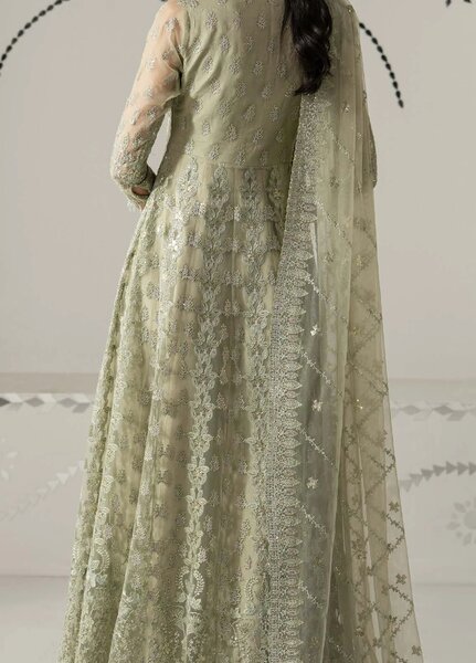 Shehnai by Lavish Premium Unstitched Embroidered Organza 3 Piece Suit LVP26USO SH-02 GULBAHAR - Wedding Collection