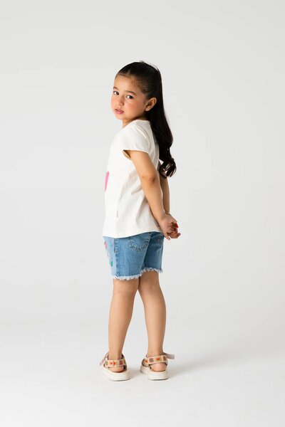 Girls Kiwi Heart Graphic Tee