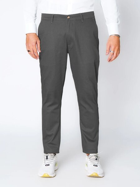 Dark Grey Smart Fit Chino Pant-52