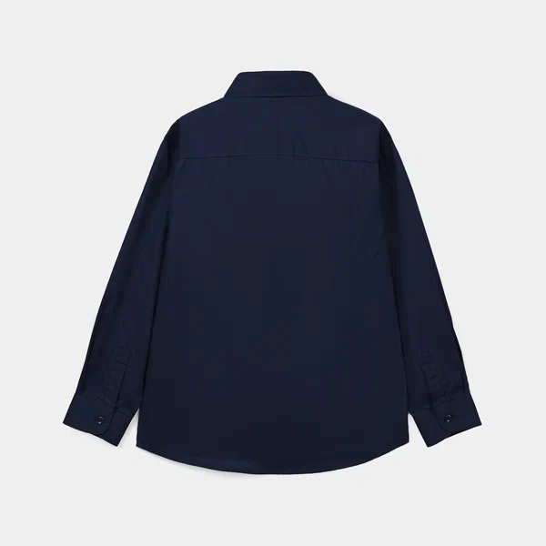 Boys Cotton Poplin Formal Shirt (Navy)