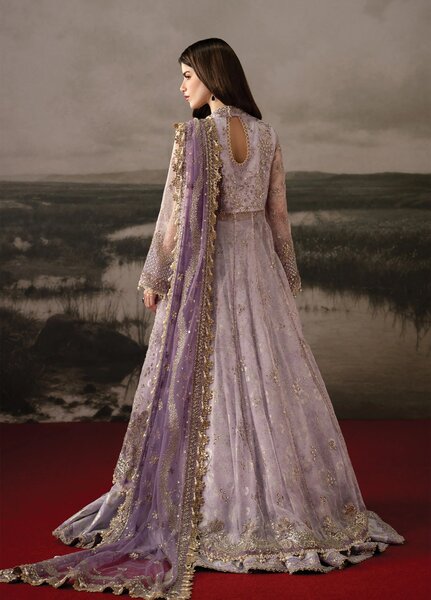 Aure by Afrozeh Unstitched Embroidered Organza 3 Piece Suit AF26UAW Monet FW01232 - Wedding Collection
