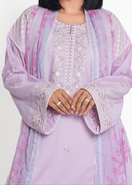 Zyna Unstitched Embroidered Lawn 3 Piece Suit ZY26ULS Ziva - Summer Collection