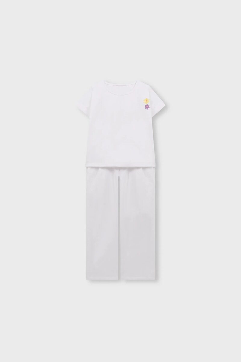 Snow Daisy Emboidered Co-ord Set