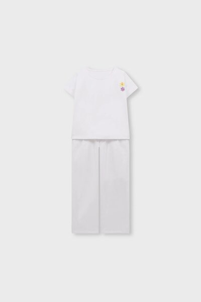 Snow Daisy Emboidered Co-ord Set