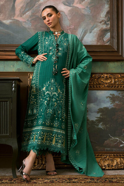 3 Piece Embroidered Suit