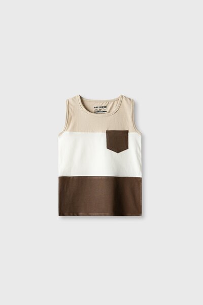 Boys Nude Blocks Tank Tops