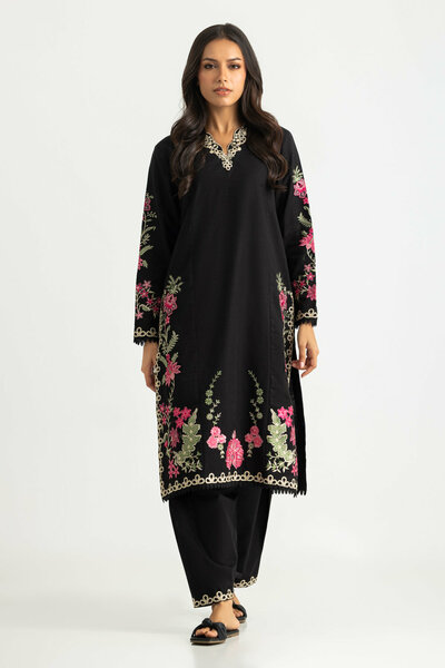 Khaddar Embroidered Co-Ord Set