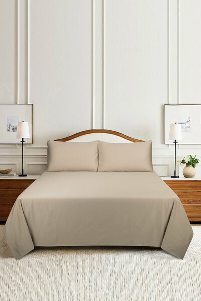 Beige T-400 Dyed sheet set