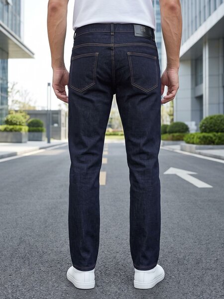 Indigo Blue Straight Fit Jeans 63