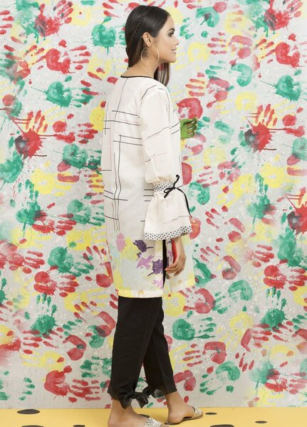 Yusra Ansari- Fancy Lawn Stitched Kurti YA20M Ye-09 (Summer Crush)