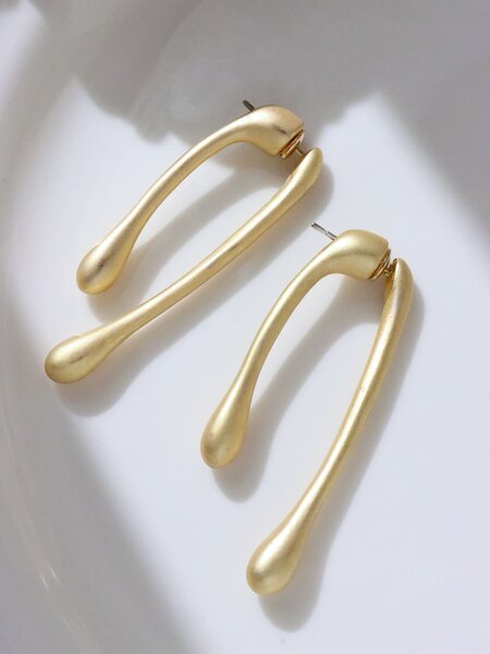 Shein - 2pcs Structured Stud Earrings