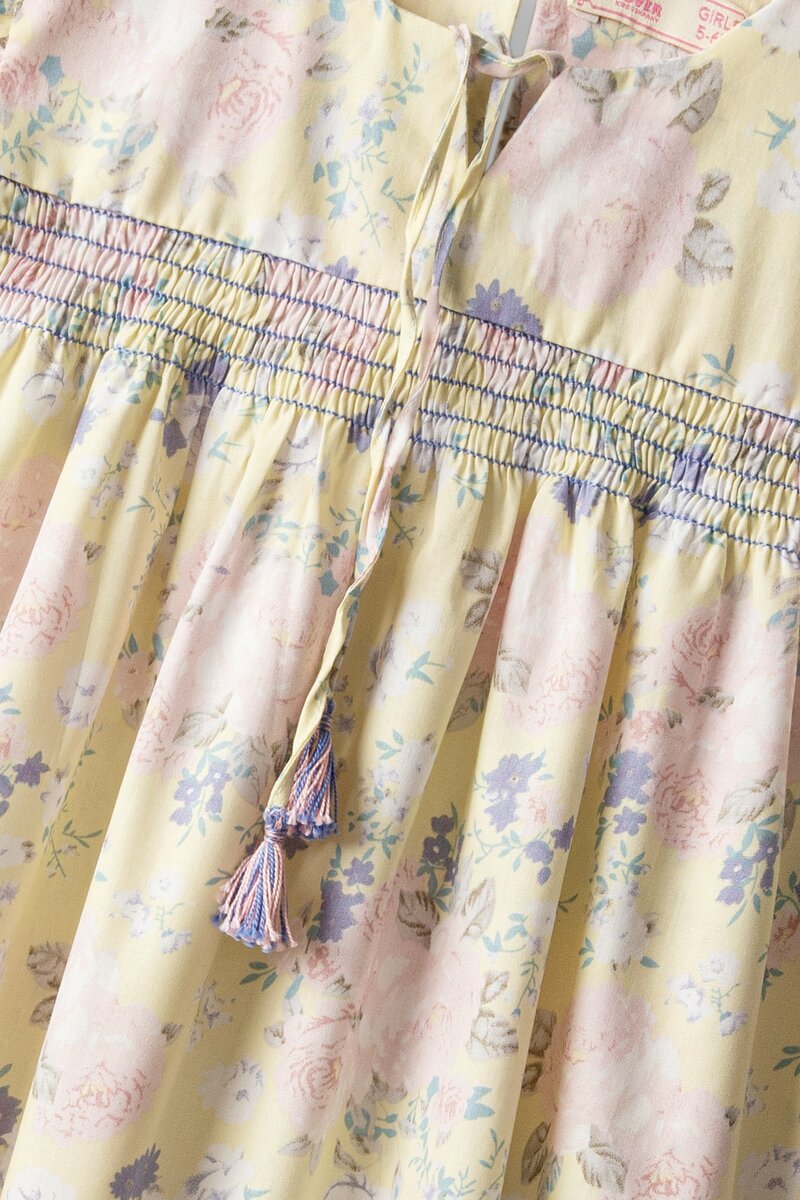 Lemon Bloom Cotton Dress
