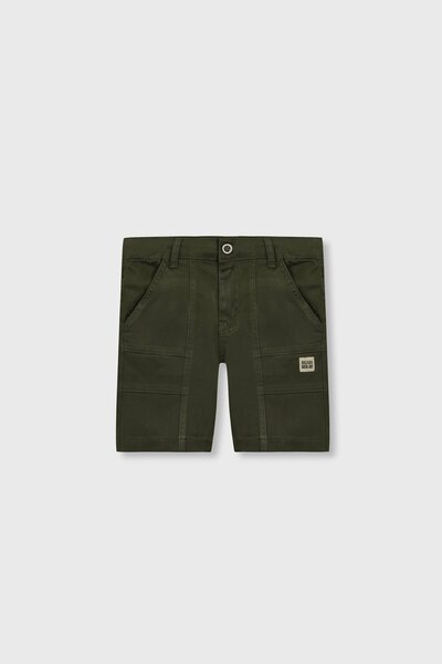 Boys Pocket Patrol Olive Shorts