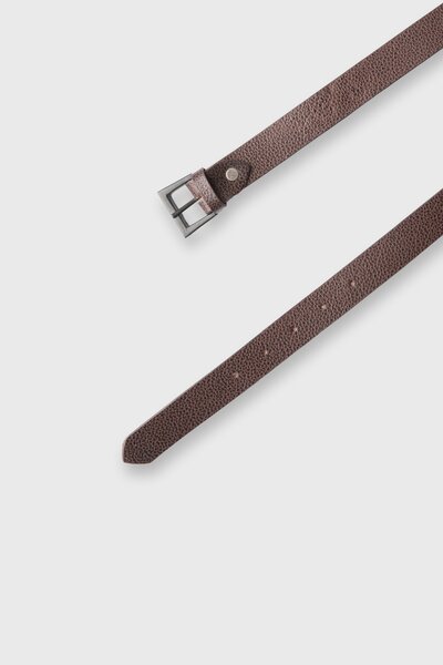 Boys Heritage Brown Leather Belt