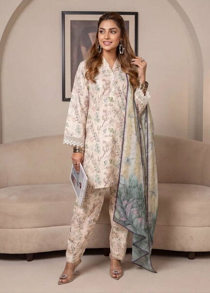 Salitex Women RTW Printed Raw Silk 3 Piece Suit S26L3PNRES842 Casual Collection