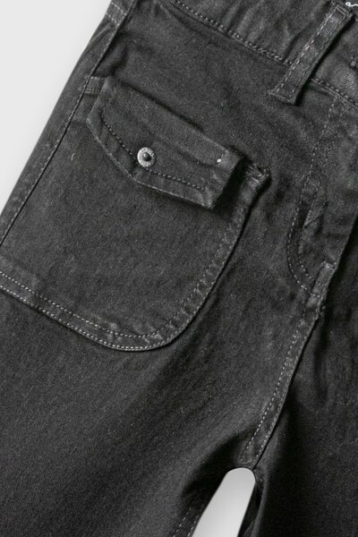 Girls Black Rebel Denim Jeans