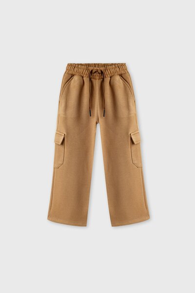 Boys Comfort Brown Cargo Trousers