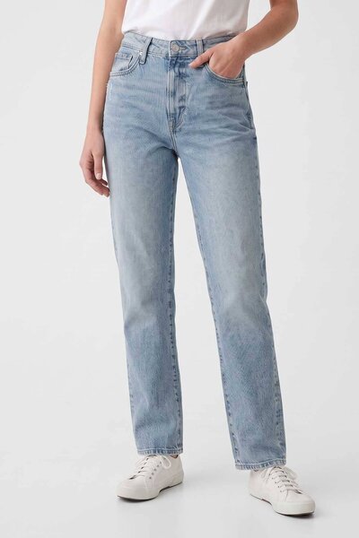 Cut Label Women's Straight Fit Distressed Jeans